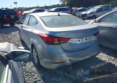 2016 Hyundai Elantra Se from USA, damaged, VIN 5NPDH4AE5GH726283